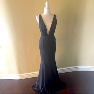 Lulus Adelina Black Sleeveless Mermaid Maxi Dress